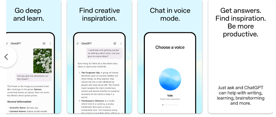 Background تحميل برنامج Chat GPT 4o مجاناً للاندرويد 