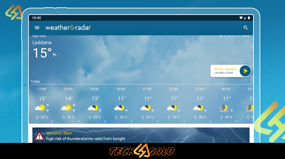 Background تحميل تطبيق Weather & Radar Pro اخر اصدار 2025 